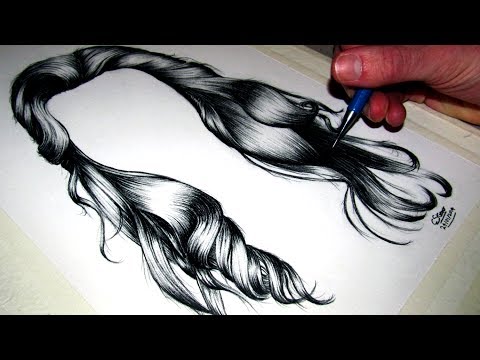 how to draw black hair