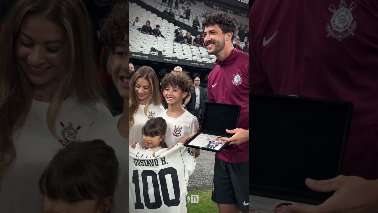 1️⃣0️⃣0️⃣ vezes GH! Nosso zagueiro completa cem jogos pelo Sport Club Corinthians Paulista.