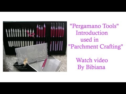 pergamano - More info @ my Blog: http://stampingwithbibiana.blogspot.com Basic Introduction on how to use the