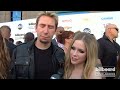 chad kroeger and avril lavigne on the 2013 billboard music awards blue carpet.