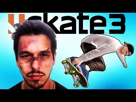 COMO QUEBRAR A CARA DE SKATE - Skate 3 Momentos Engraçados