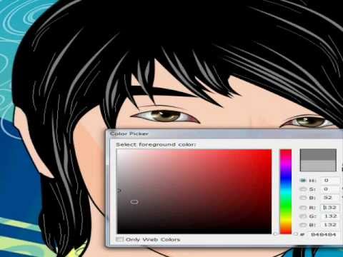 how to vector hair