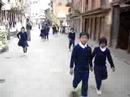 Walking to takeoff in Bhandipur, Nepal