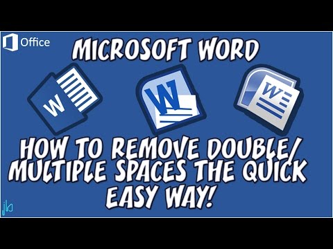how to eliminate spaces in word