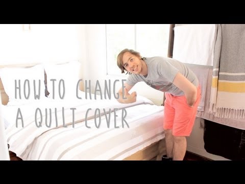 how to change quilt cover