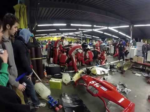 Ferrari repair in garage