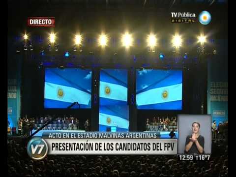Visión 7: Presentacion de los candidatos del FPV