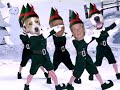 Xmas 09 - Pat, Doug & Dogs as hip-hopping elves