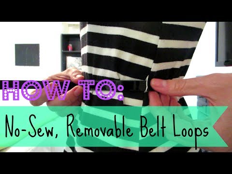 how to make a belt from a t shirt