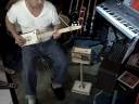 Cigar Box Guitar Blues in D with Cry Baby Wah Wah Pedal