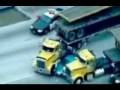 Two Trucks Crash into Car