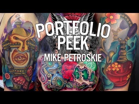 peek - SullenTV presents Portfolio Peek with Mike Petroskie. Mike P brought his bright and bold style to Roman Abrego at Artistic Element in Hollywood. Subscribe an...