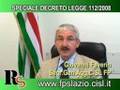 DECRETO LEGGE 112/2008: a confronto con il Segr.Gen.Agg.CISL FP