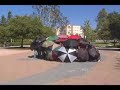 300 Spartan Huddle Flashmob