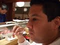 Tora eats Sushi with a lot of Wasabi Tora eats Sushi with a lot of Wasabi