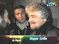 Beppe Grillo dal backstage del Monnezza Day di Napoli
