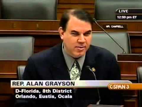 Alan Grayson Destroys Ben Bernanke - Why Grayson's Return to Congress is a Good Thing