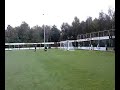 J-side en spelers na einde wedstrijd