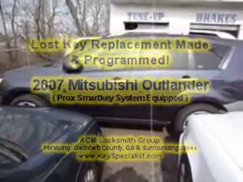 Atlanta GA: 2007 Mitsubishi Outlander – Lost Key Replacement Made!