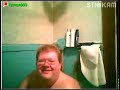 Fat Man Projectile Vomits In The Tub And Shows It