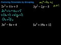 Factoring Trinomials by Grouping