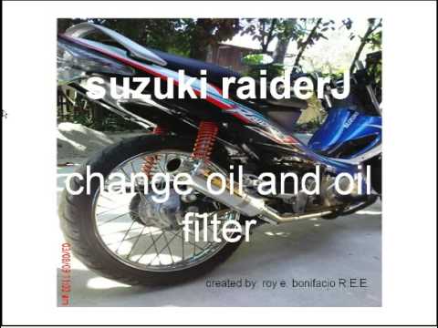 how to change oil raider j pro