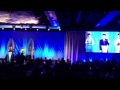 Adam Lambert receiving GLAAD award 5/11/13