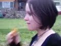 Sarah eating dortios