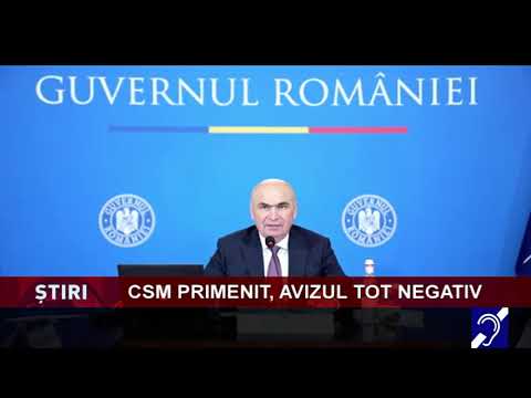 CSM primenit, avizul tot negativ