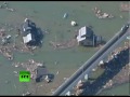 Watch Aerial video from town closest to Japan's mega-quake epicentre