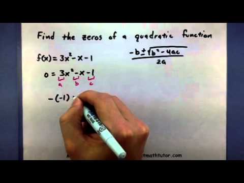 how to determine zeros of a function