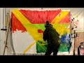 The first two days of work on the rather ginormous painting, Figere. http://t.co/24aKZYcIGz