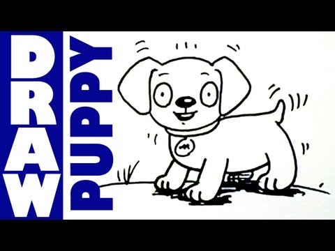 how to draw puppies