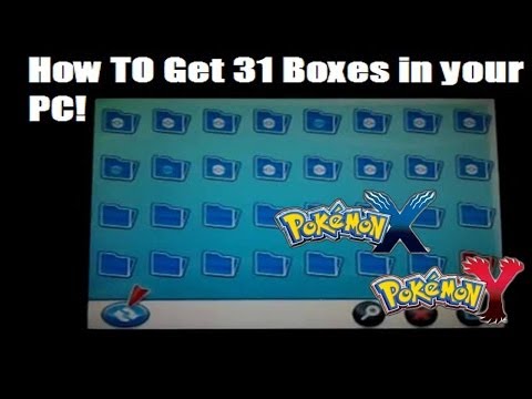 how to get more pc boxes in pokemon y