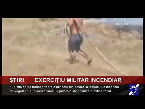 Exercițiu militar incendiar, la Babadag