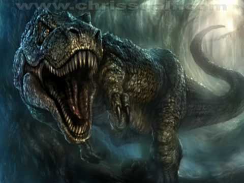 Painting T-rex... trying the Genius Tablet.