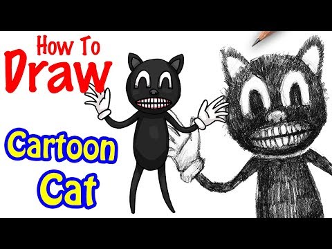 video-linktoworks-How to Draw Cartoon Cat from CreepyPasta - YouTube