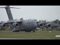 USAF C17 Engine backfire