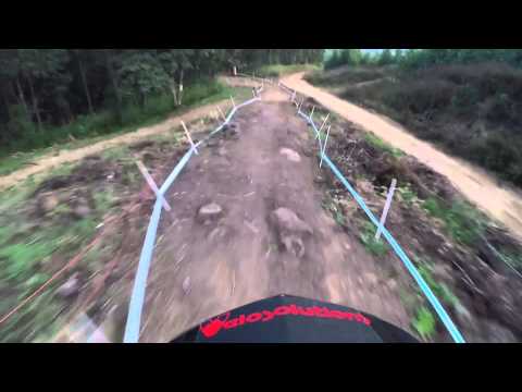 Downhill MTB POV through intense South African trail
