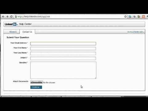 how to contact linkedin