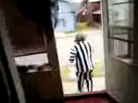 Waking up to a random stranger dressed as Beetlejuice sleeping in your home