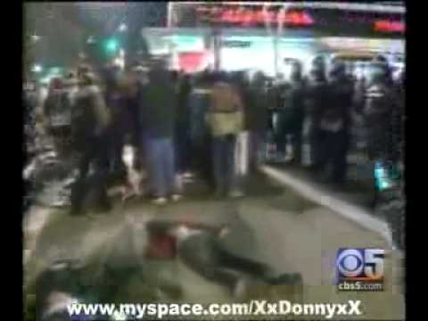 BART Shooting - Riots In Oakland, Second Angle