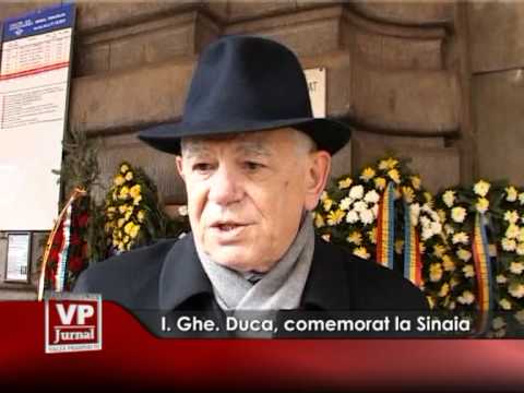 I. Ghe. Duca, comemorat la Sinaia