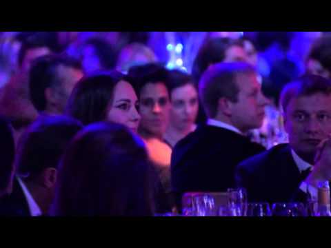 glamorous - Britain's Duchess of Cambridge is guest of honor in London at a glamorous fundraising dinner for SportsAid - a charity of which Her Royal Highness is patron....