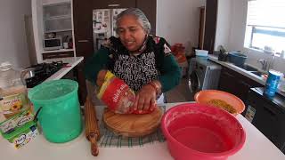 Making Dhal Roti