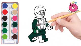 How to Draw Green Lantern  Lego Super Heroes  Gree