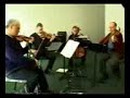 the juilliard string quartet play and discuss sections of a schubert quartet with elliott carter