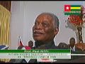 TOGO Prof PAUL AHYI Artiste de l'UNESCO pour la paix