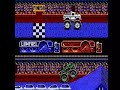 the final race (2nd heat) and the lame ending to this easy game. seriously. if you are having problems go visit gamefaqs to learn it's controls. for drag/car crush/mud you should stick to 2nd gear. for hill you try to stick to 1st. 3rd for tractor pull. push to limit on heat just like with excitebike.