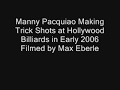 Manny Pacquiao Trick Shots with Max Eberle
